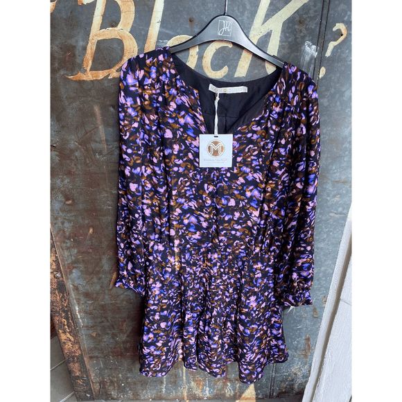 Marie Oliver NWT Vera Pleated Dress, Electric Flurry, Size Small, MSRP $398 - Picture 8 of 16